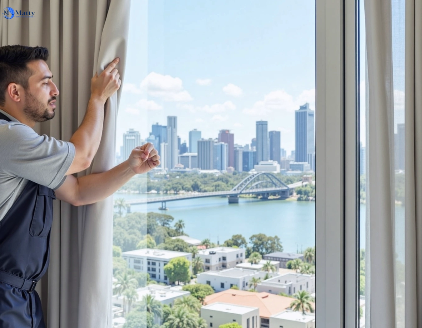 Professional curtain steam cleaning service toongabbie-nsw QLD by Matty Curtain Cleaning